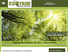 Tablet Screenshot of kstreesolutions.com